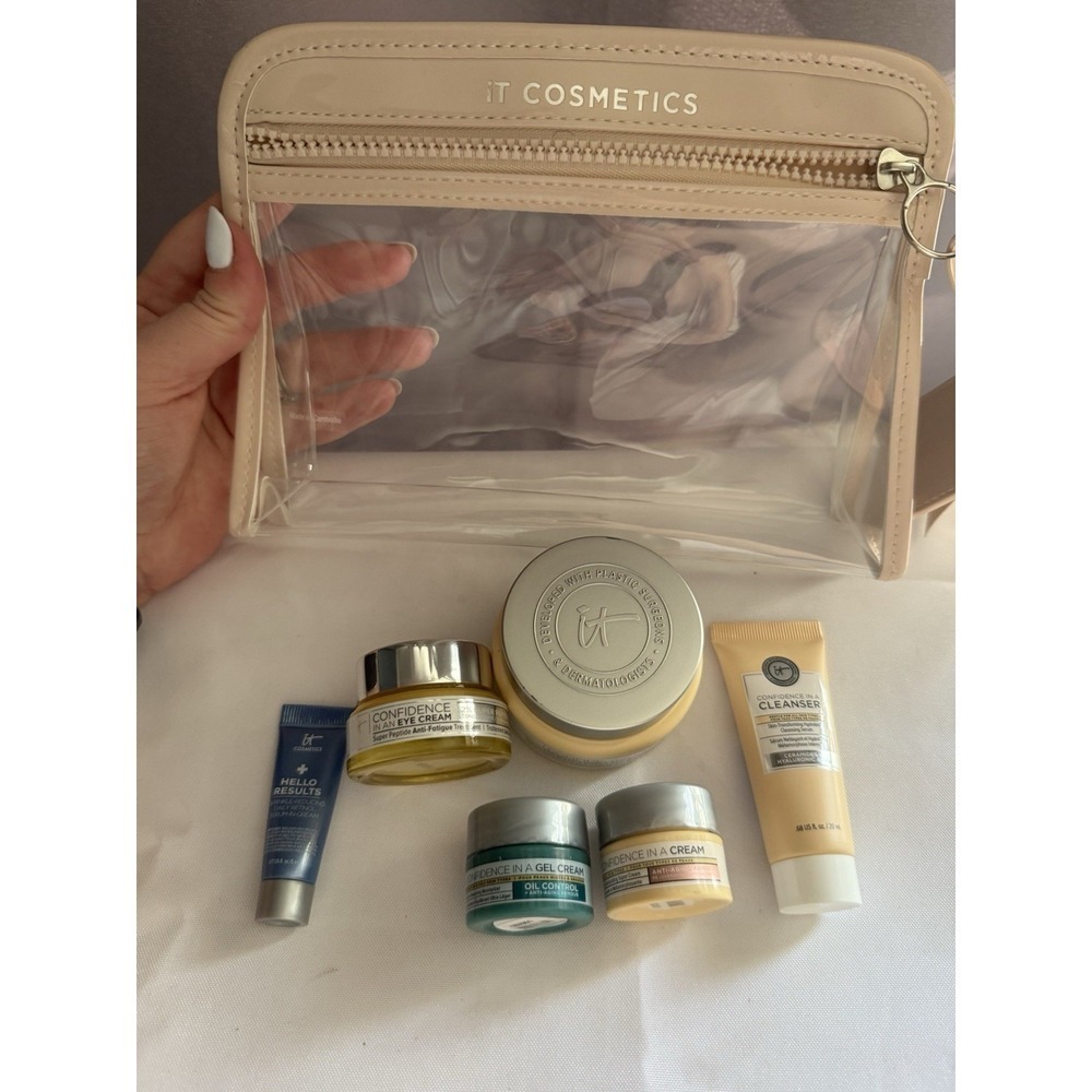 IT Cosmetics Confidence In A Cream Cleanser Eye Cream Gel Cream Retinol Bundle